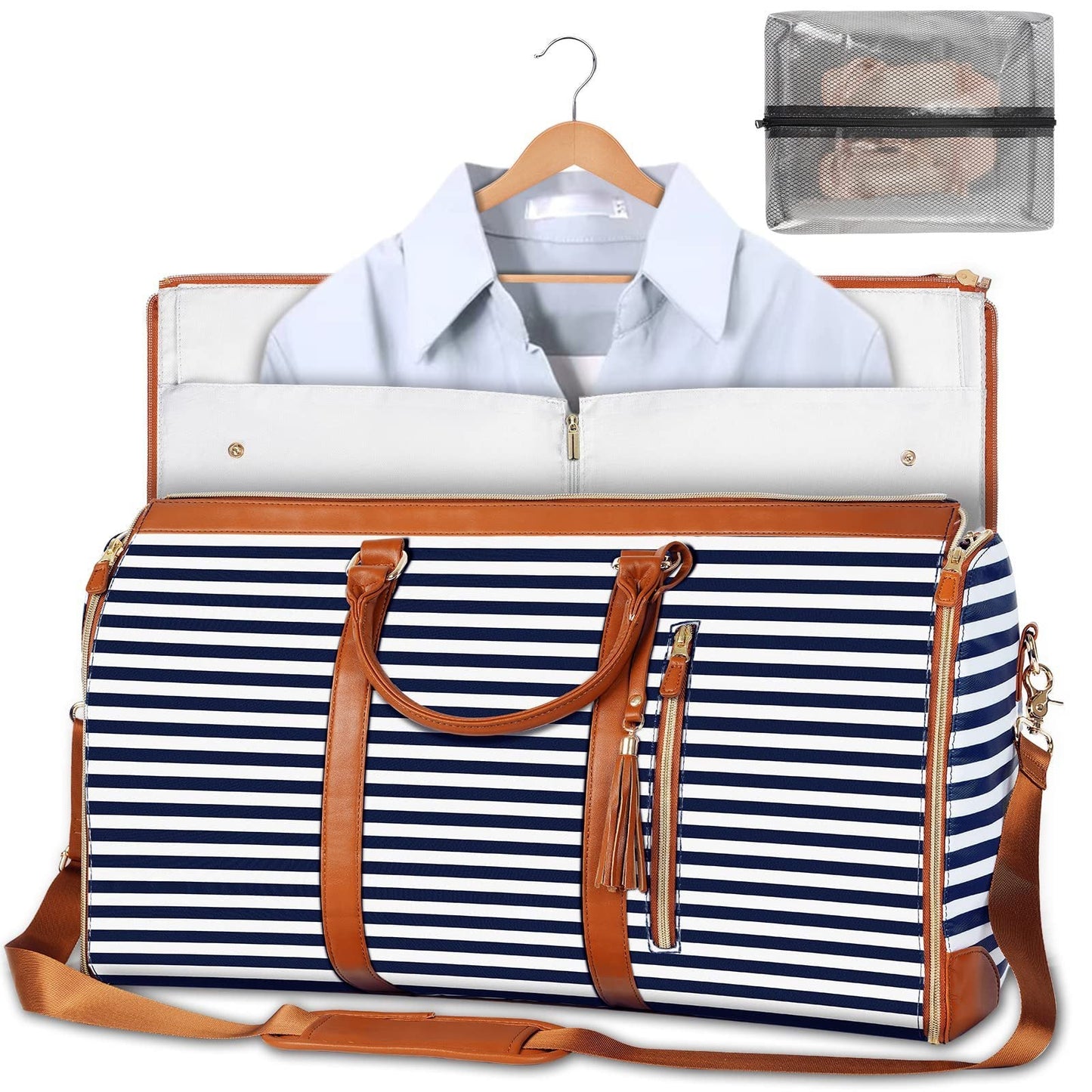 Emma – Grande Capacité Sac de Voyage Duffle pour Femmes, Sac à Costume Pliable, Imperméable
