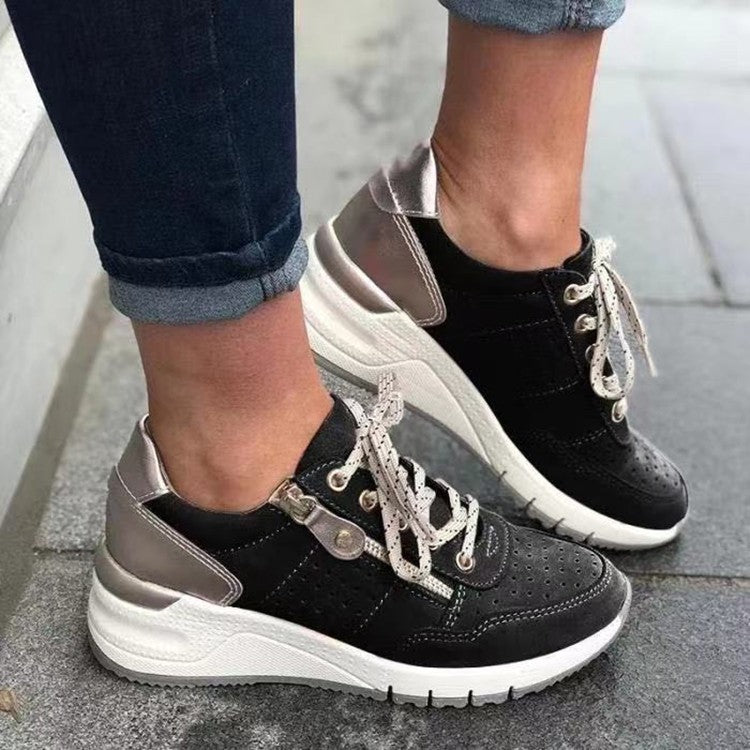 Jean – Chaussures de sport confortables pour femme avec semelle épaisse