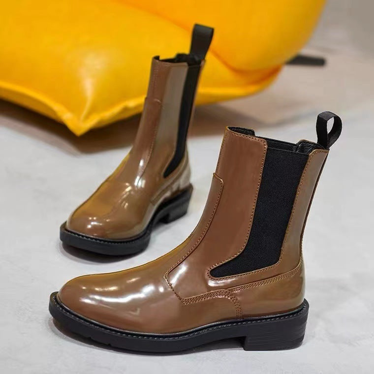 Abigail – Bottines britanniques en cuir vegan