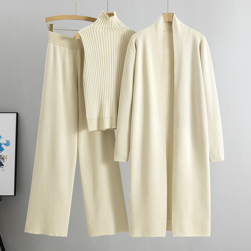 Tanya – Ensemble en Tricot avec Veste, Cardigan et Pantalon