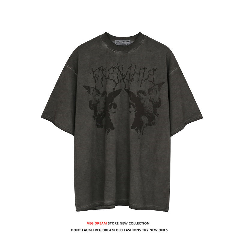 Adrian – T-shirt de sport rétro et ample style Y2k