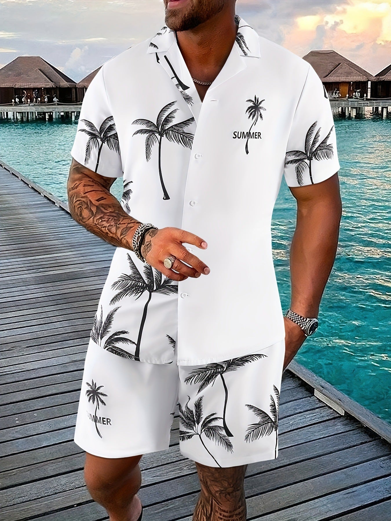 Neville – Costume Short Manches Courtes Imprimé 3D