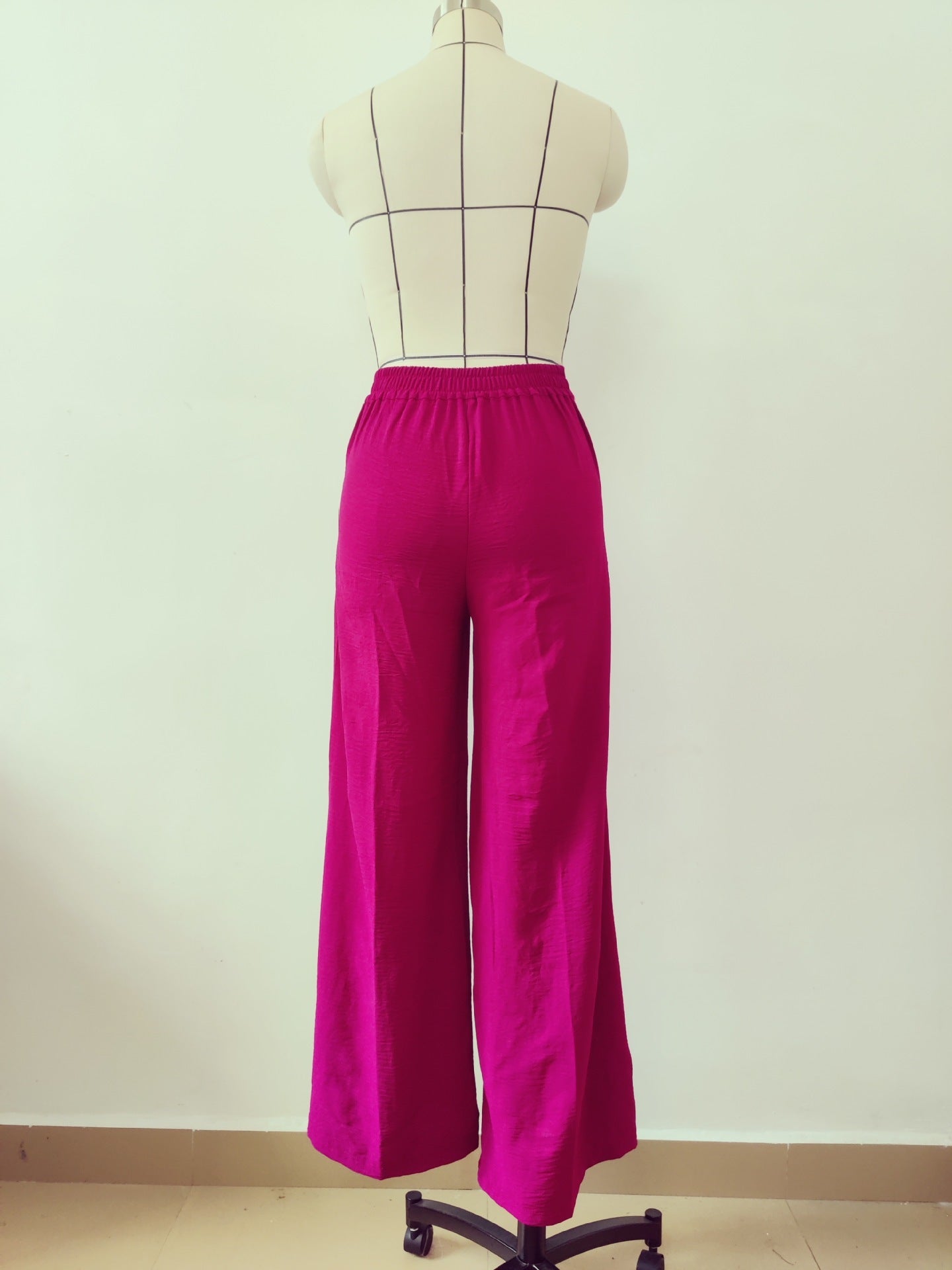 Alice – Pantalon Bouffant Léger à Jambes Larges avec Plis
