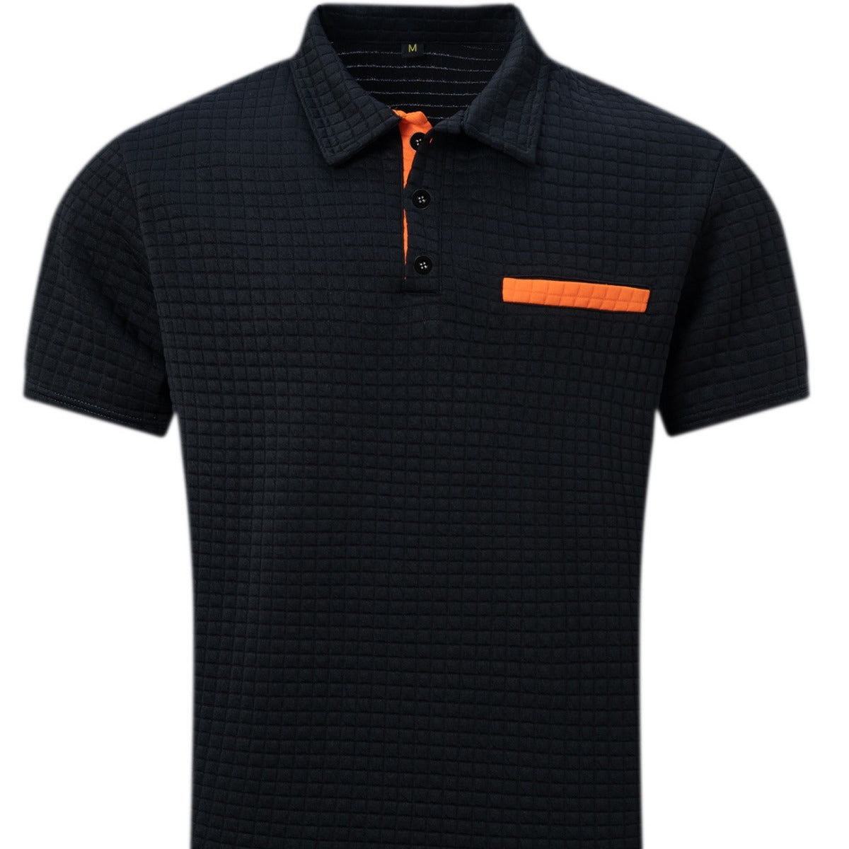 Leslie – Polo pour hommes avec motif jacquard à carreaux