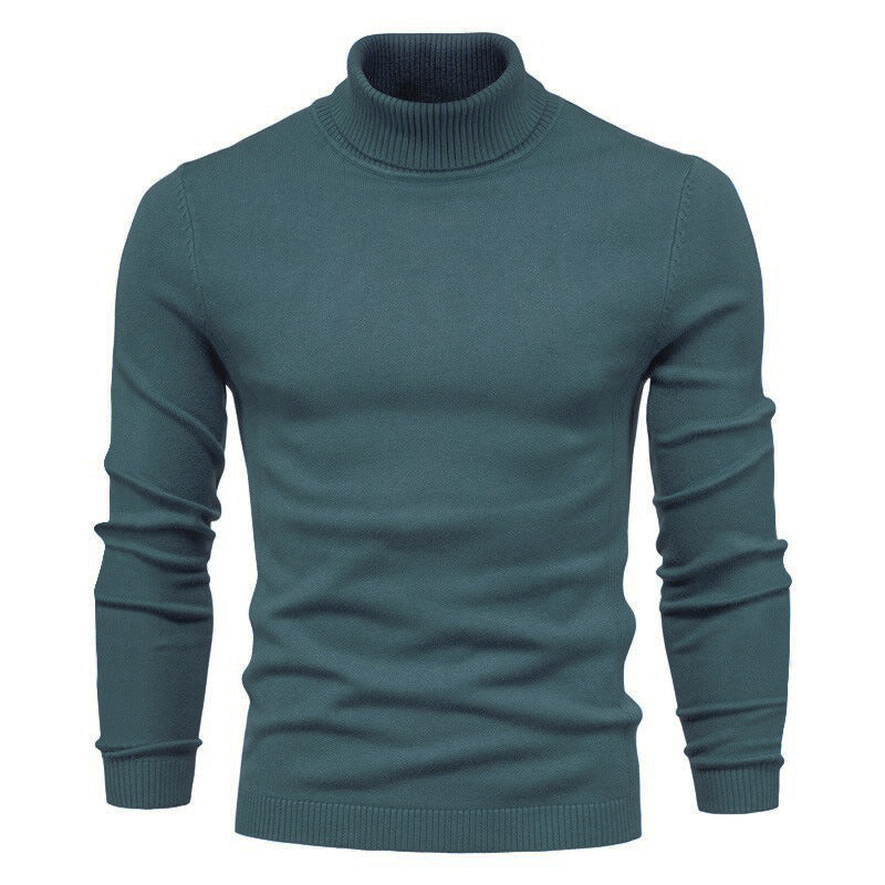 Jeffrey – Schmal geschnittener Herrenpullover mit Stehkragen