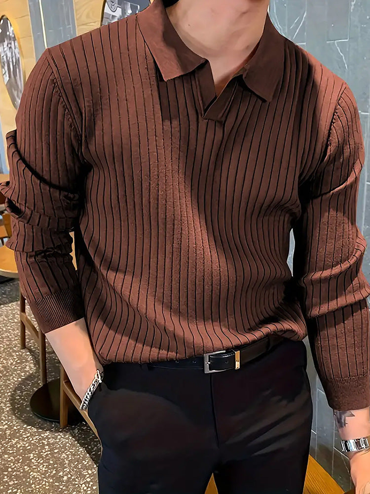 Jean – Polo Homme Élégant avec Texture Gaufrée