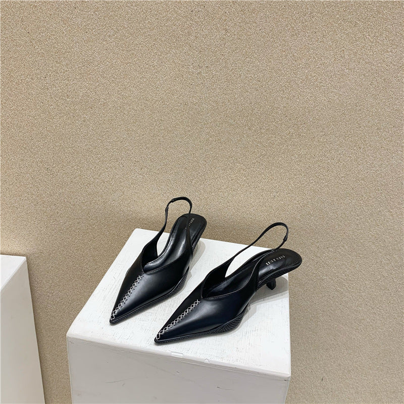 Janet – Sandales Baotou Mi-hautes pour Femmes avec Pointe