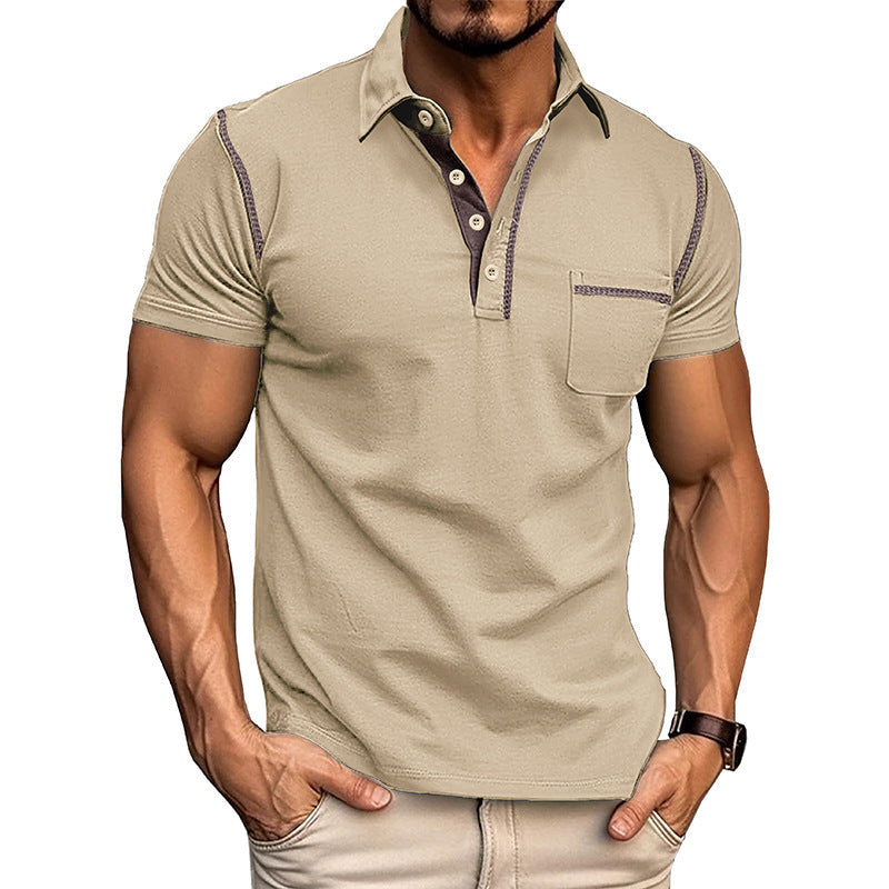Walter – Polo à Manches Courtes pour Homme Été Décontracté Séchage Rapide