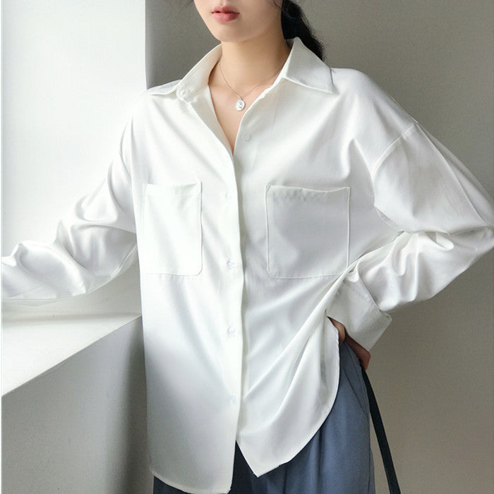 Pamela – Blouse Chiffon à Manches Longues pour Femme au Style Professionnel