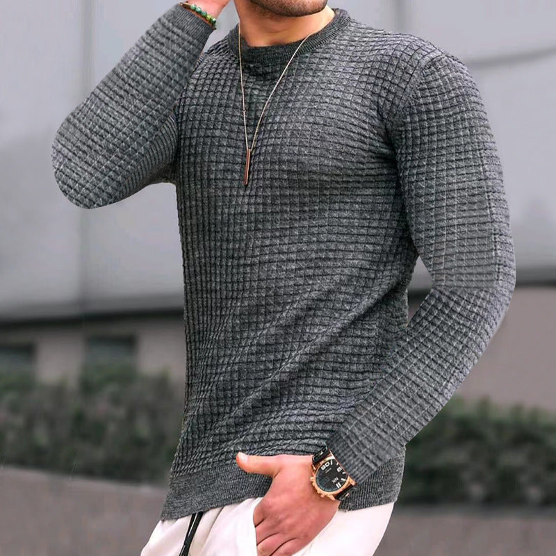 Janet – Lässiger gestrickter Damenpullover mit Rundhalsausschnitt