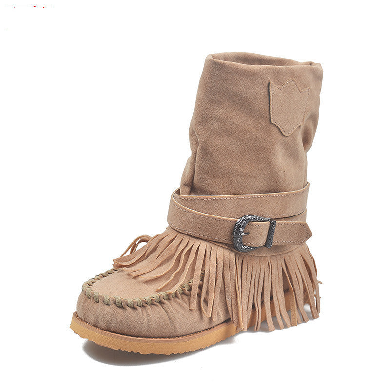Adele – Bottes à Franges et Boucle pour Femme