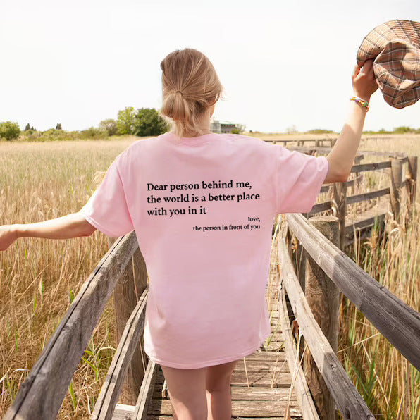 Sophie – T-shirt à col rond avec slogan