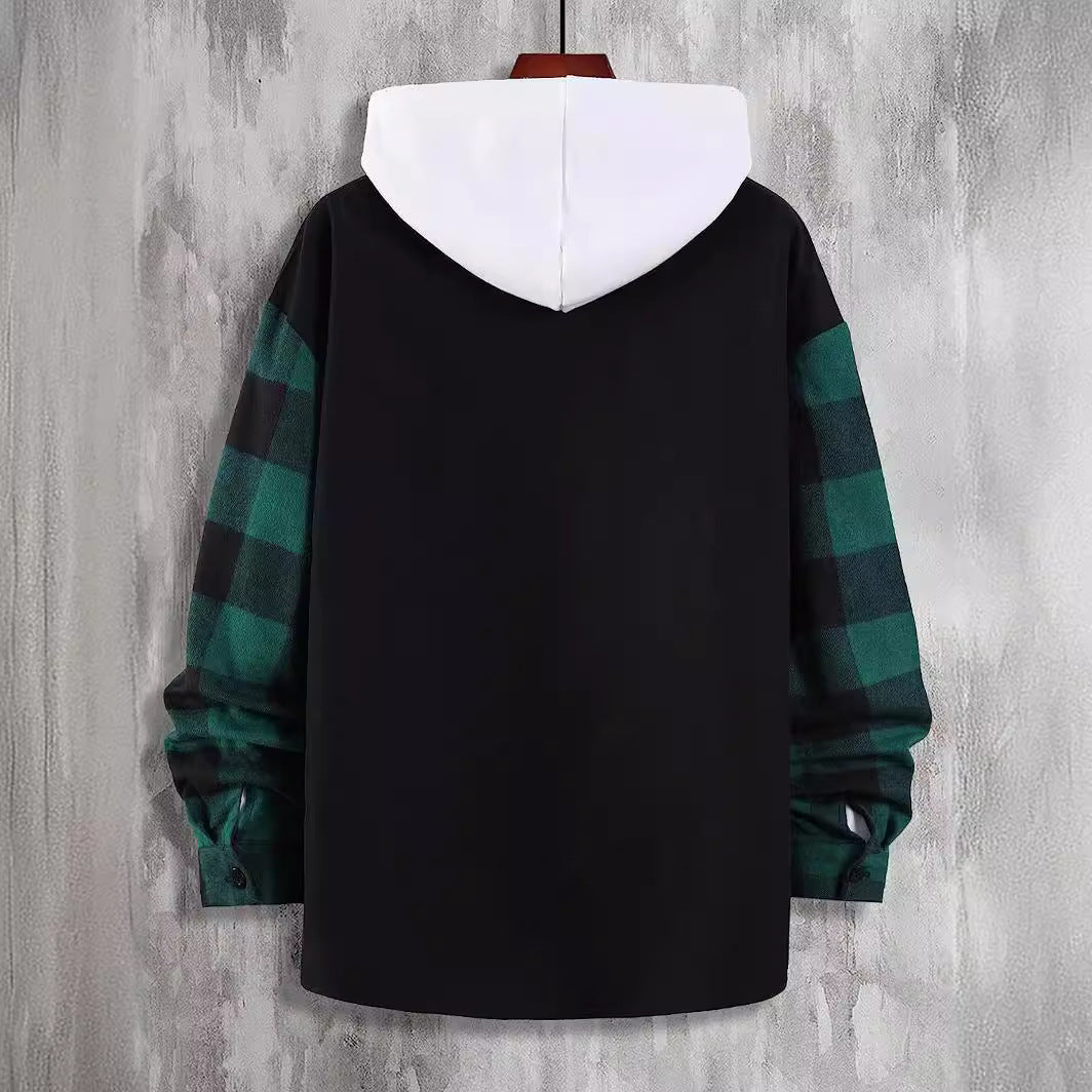 Jonathan – Chemise décontractée à manches longues avec motif à carreaux en couleurs d'automne