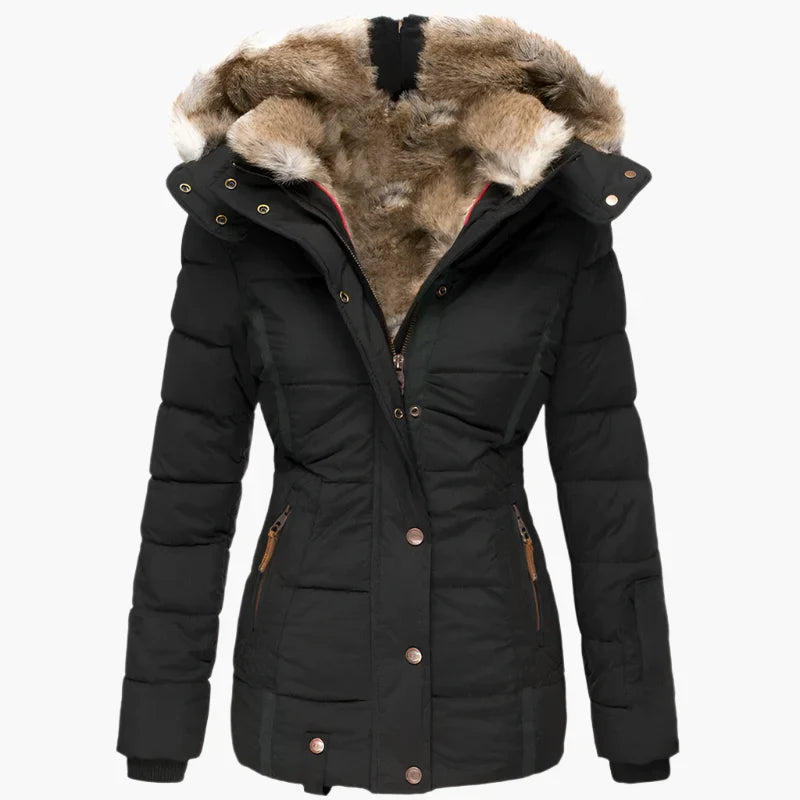 Melissa – Manteau d'hiver avec doublure en fausse fourrure