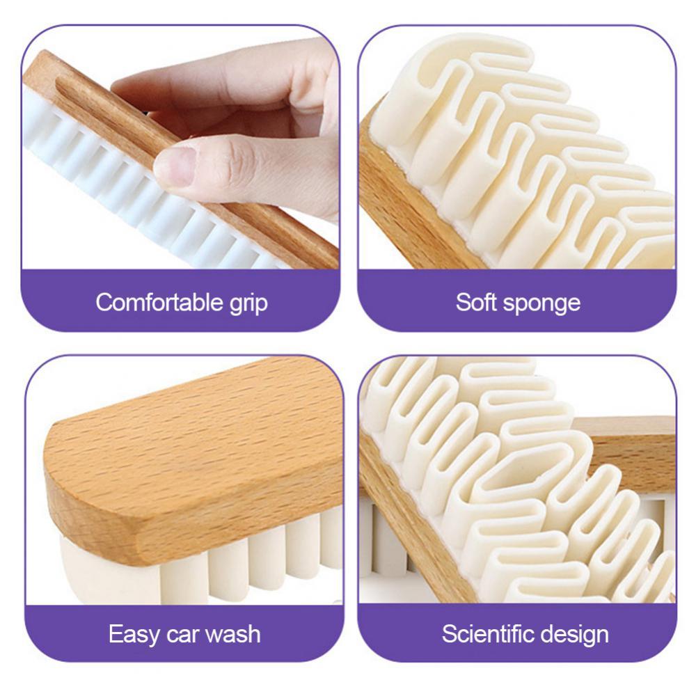 Gillian – Brosse de Nettoyage en Suède Vegan Premium pour Chaussures