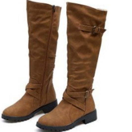 Joan – Bottes Hautes en Suédine Végétalienne Premium