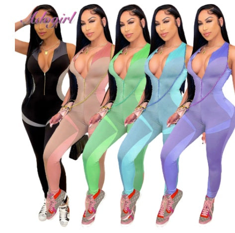 Harriet – Jumpsuit de Yoga Ajusté avec Smock et Bretelles
