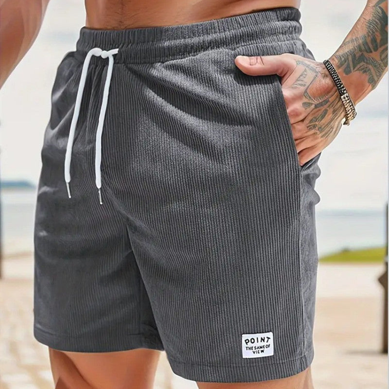 Caroline – Lässige Sommercordshorts mit Schnürung