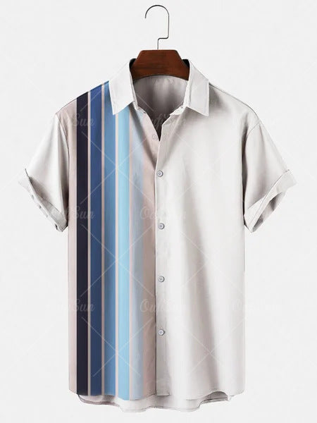 Joe – Chemise Hawaïenne Imprimée 3D Été Décontractée pour Homme