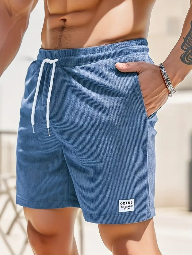 Caroline – Lässige Sommercordshorts mit Schnürung