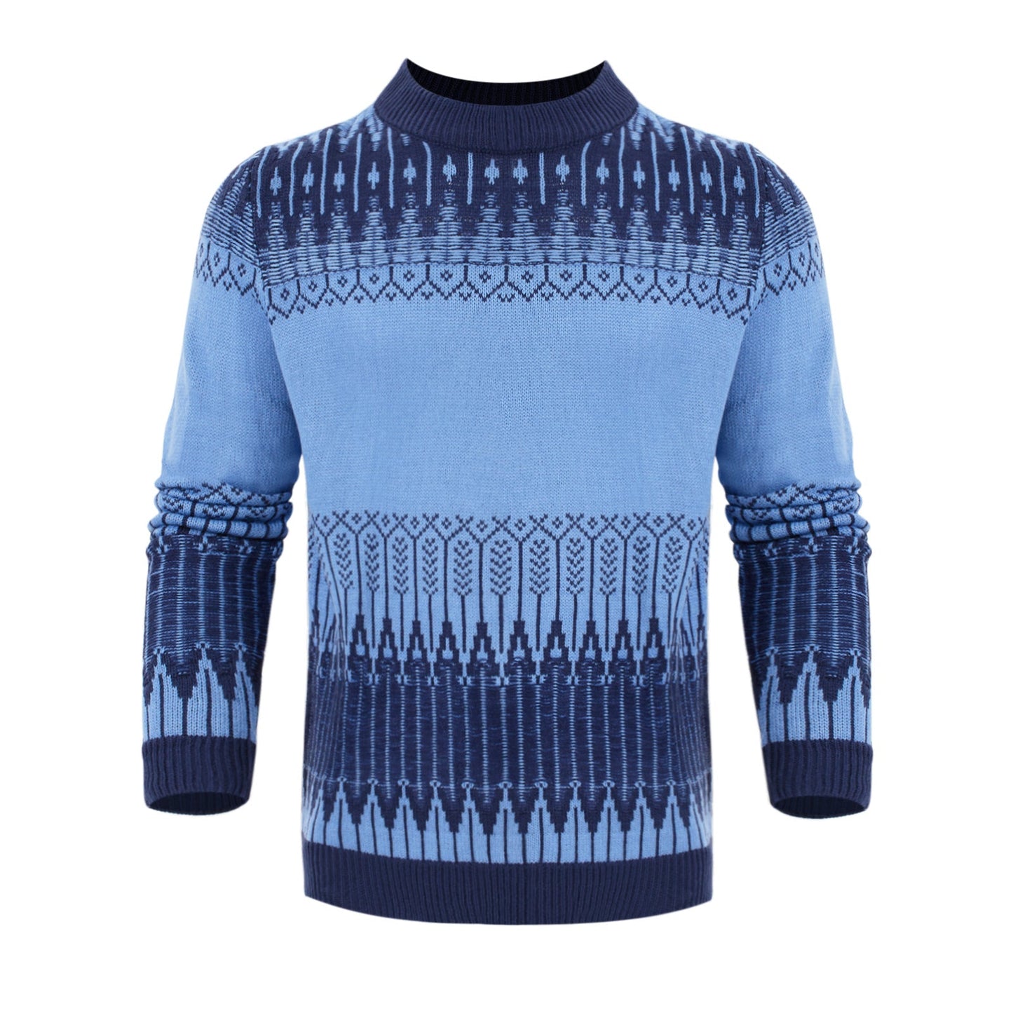 Danny – Unisex Pulli mit Fair Isle Muster und langen Ärmeln