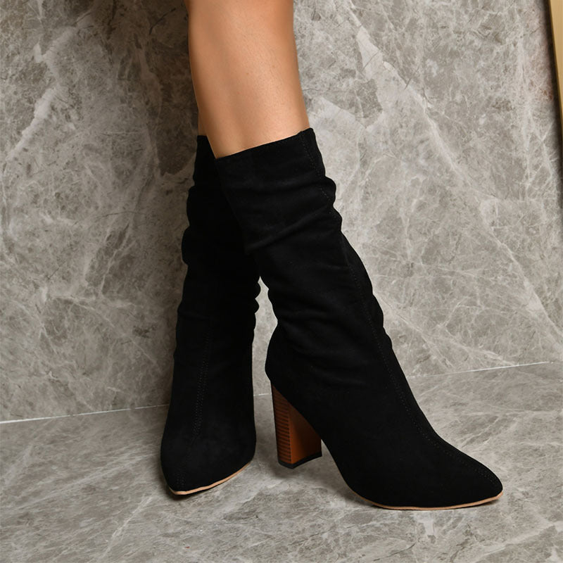Jessie – Bottes pour Femmes avec Pointe et Talon Haut Bloc
