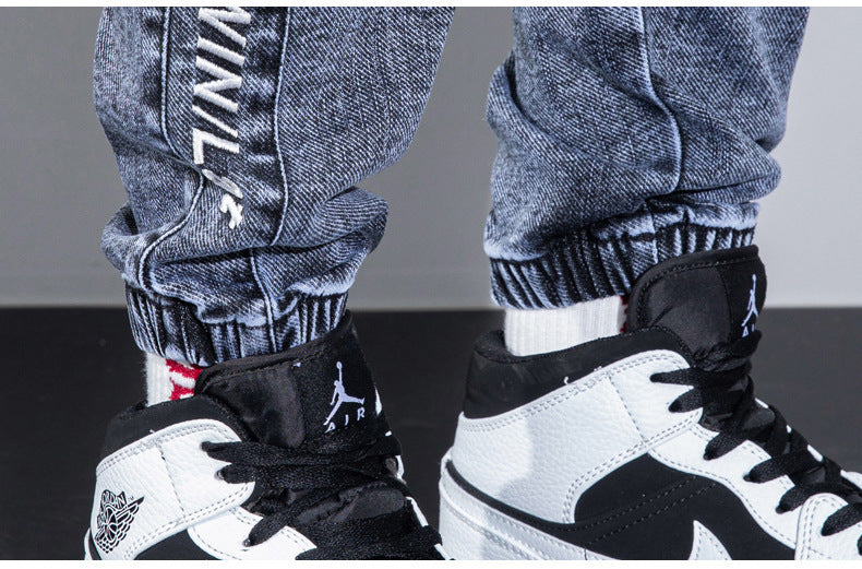 Nathaniel – Jean Homme Confortable avec Design Harlan
