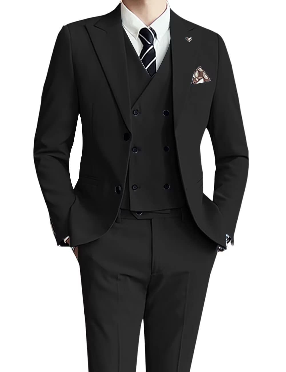 Callum – Costume trois pièces pour homme en coupe slim
