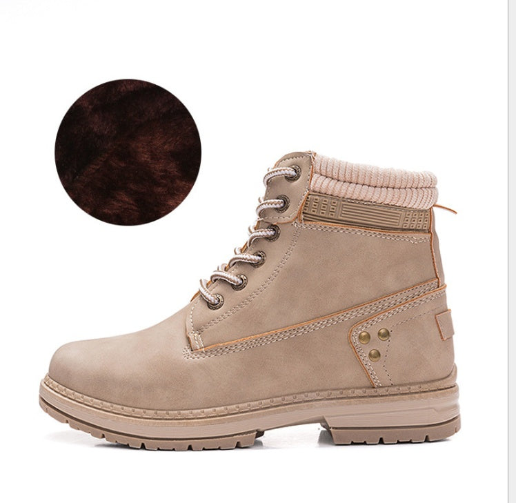 Imogen – Bottes Martin avec Plus-Velours pour Femmes