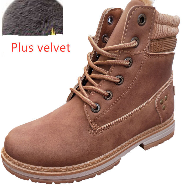 Imogen – Bottes Martin avec Plus-Velours pour Femmes
