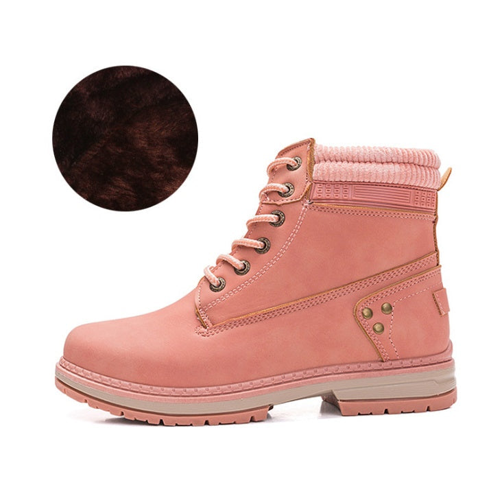 Imogen – Bottes Martin avec Plus-Velours pour Femmes