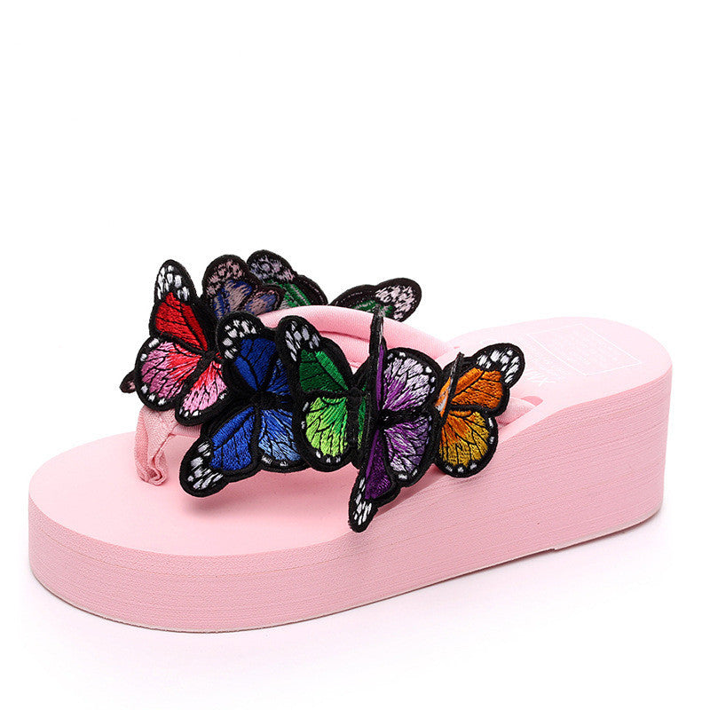 Danielle – Chaussons faits main pour femmes avec motif papillon
