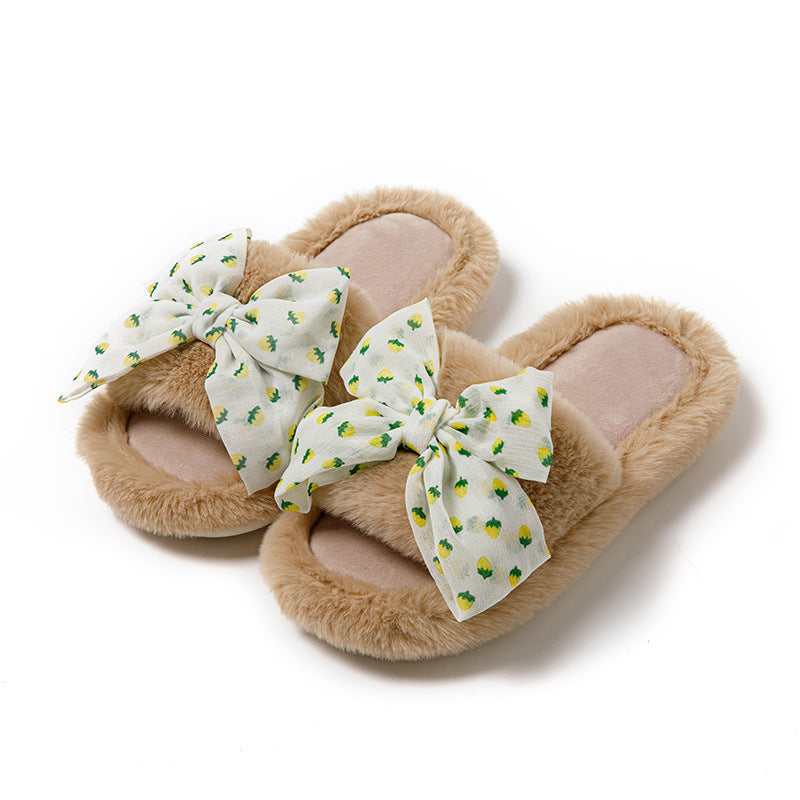 Natasha – Chaussons en Coton avec Nœud à Pois