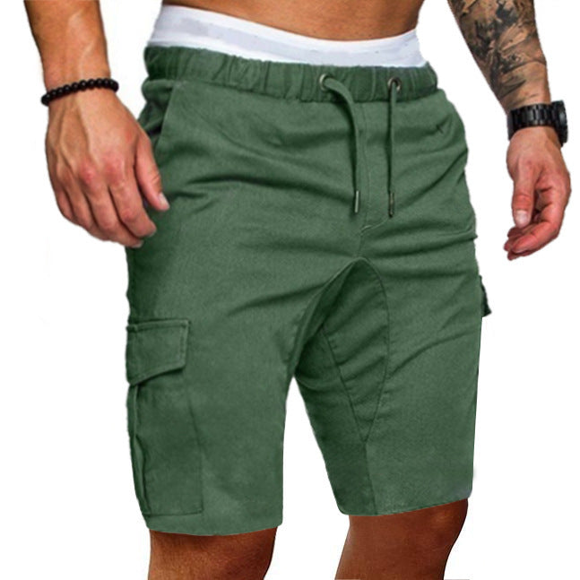 Dean – Enge Elastische Herren-Cropped-Shorts