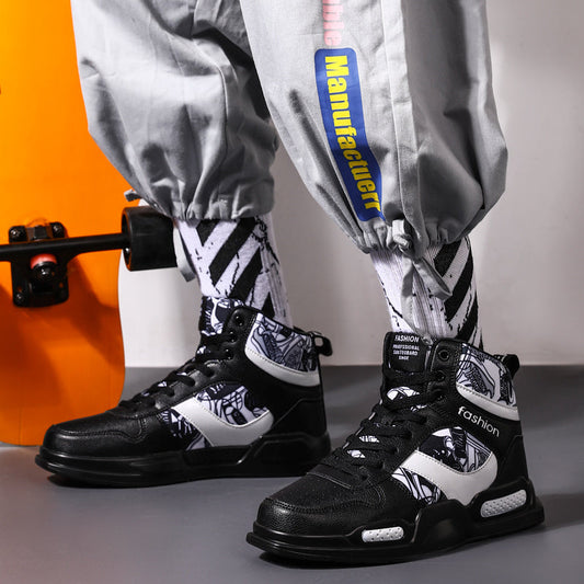 Cliff – Baskets Montantes Graffiti pour Homme