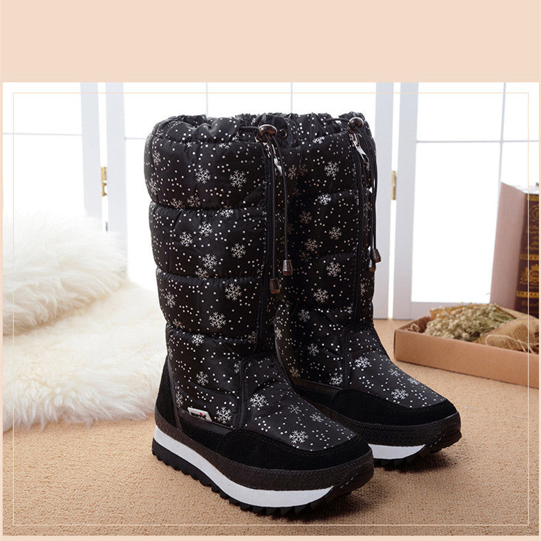Katy – Bottes d'hiver pour femmes avec fausse fourrure chaude