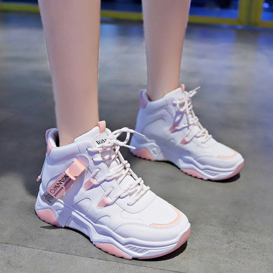 Rebecca – Baskets Montantes Blanches pour Femmes
