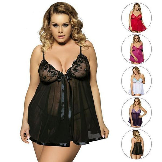 Michelle – Sexy Chemise de Nuit pour Femmes en Grande Taille