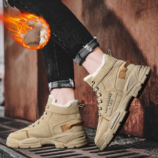 Tristan – Bottes d'hiver avec doublure en peluche pour homme