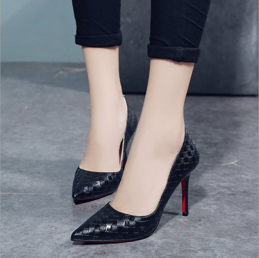 Samantha – Chaussures à Talons avec Motif Floral