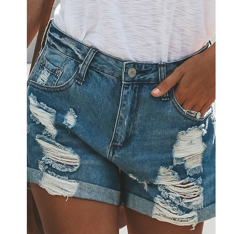 Vanessa – Shorts en Jean Déchirés pour Femmes