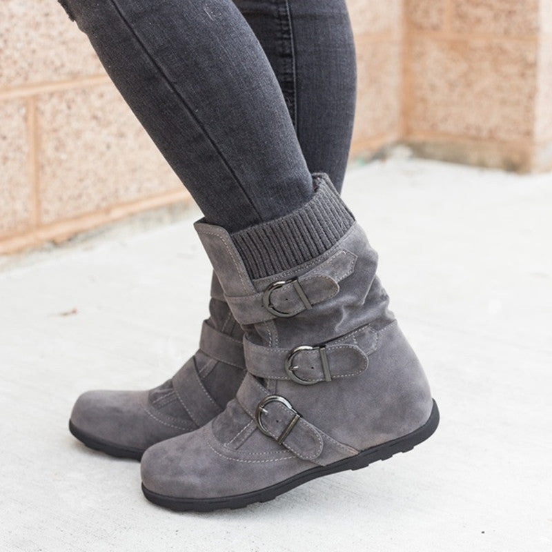 Danny – Bottes d'Hiver Confortables avec Sangle et Boucle