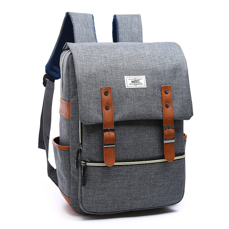 Douglas – Sac à dos vintage en toile avec port USB