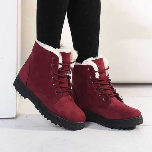 Angela – Bottes d'hiver avec col en peluche chaude pour femmes