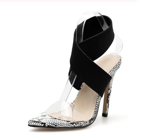Marie – Chaussures Hautes Motif Serpent