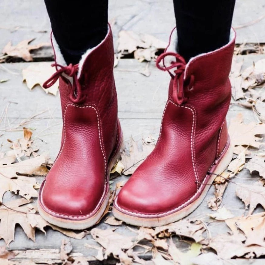 Leah – Bottes Chaudes pour Femmes avec Fausse Fourrure