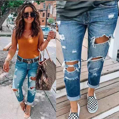 Sarah – Jeans Déchirées pour Femme