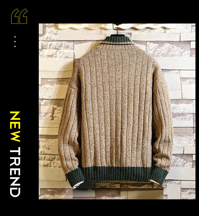 Stanley – Pull épais à col montant pour hommes
