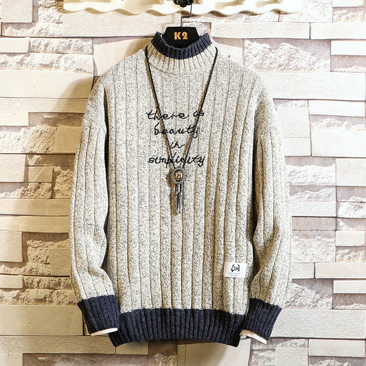 Stanley – Pull épais à col montant pour hommes