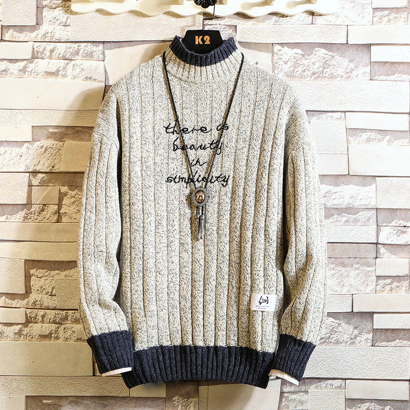 Stanley – Pull épais à col montant pour hommes